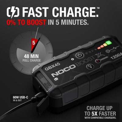 Noco Boost X lithium jump starter GBX45 1250A