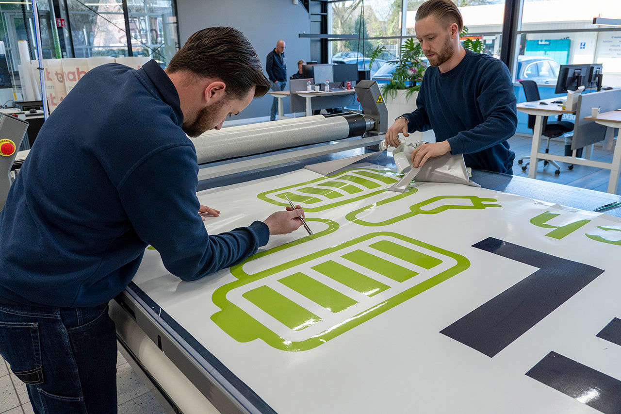 Het pellen van een verse print