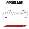 Paint is Dead ProBlade 30° navul mesjes 10 stuks