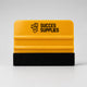 Harde gouden rakel met vilt 10 x 7,2 cm