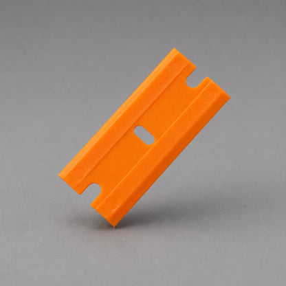 Dubbelzijdige Plastic Razor Blades Oranje 100-stuks