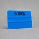Harde blauwe rakel 10 x 7,2 cm