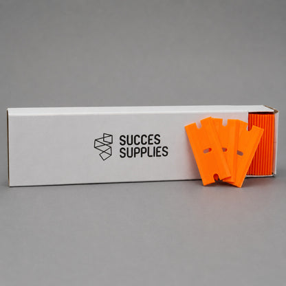 Dubbelzijdige Plastic Razor Blades Oranje 100-stuks